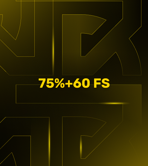 Приветственный бонус - 75% + 60 FS